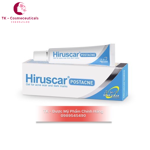 Hiruscar Gel Làm Mờ Sẹo, Thâm Mụn Cải Thiện Sẹo Vừa, Sẹo Lõm, Sẹo Thâm - Người Lớn, Trẻ Em - 10g