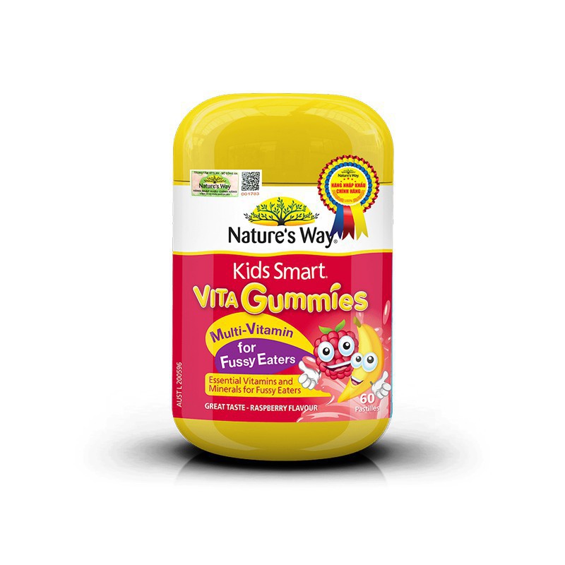 Kẹo Vitamin Tổng Hợp Cho Trẻ Biếng Ăn - Lọ 60 Viên