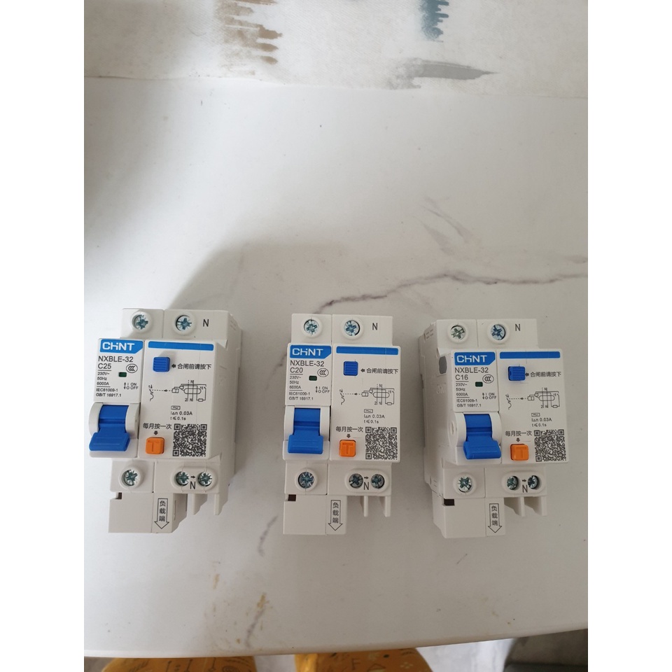 Áp tô mát chống giật NXBLE 1P+N 16A, 20A, 25A, 32A, 40A, 63A, 100A