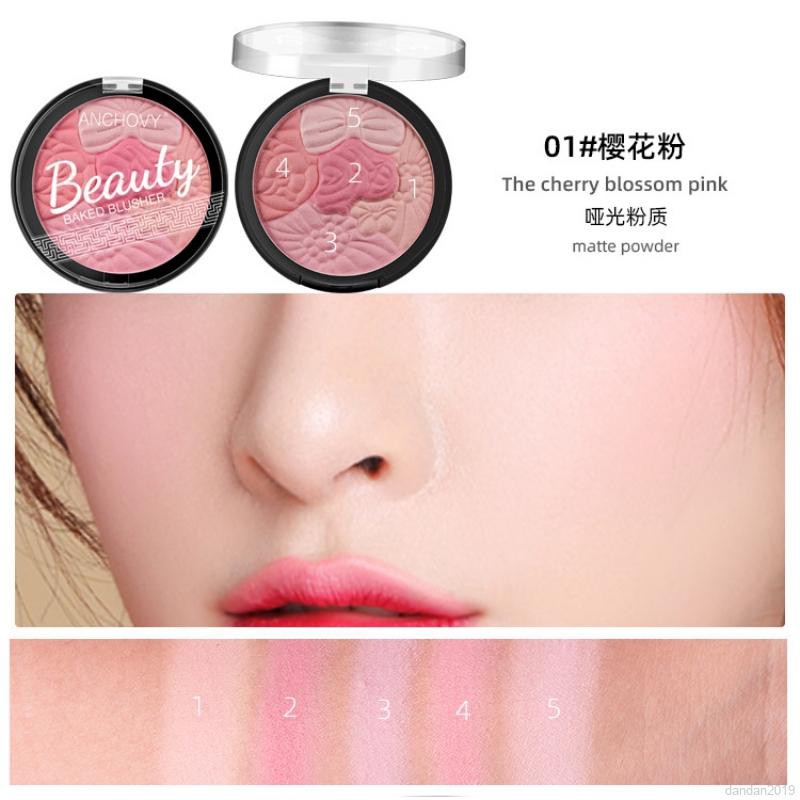 [Hàng mới về] Phấn má hồng 5 màu tùy chọn lâu trôi tiện dụng | BigBuy360 - bigbuy360.vn