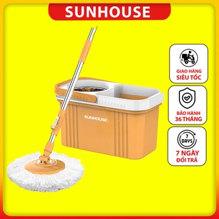 Bộ lau nhà xoay 360 độ SUNHOUSE KS-CL350PO [Hàng chính hãng 100%]