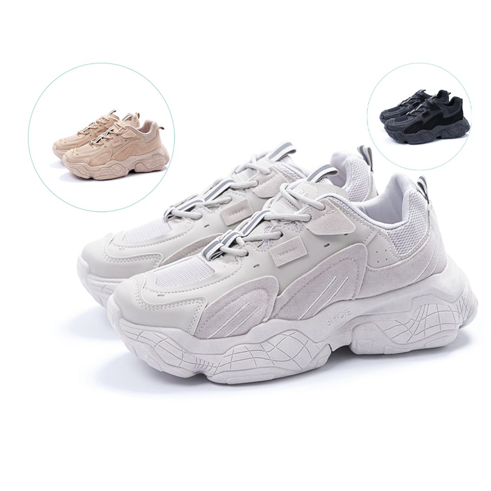 Giày Sneaker Chunky Nam MINSU Y500 M4001, Giày Thể Thao Bata Nam Hàn Quốc Phản Quang Cực Chất Khi Đi Chơi, Đi Học