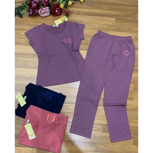 Đồ bộ nữ trung niên, bộ cotton nữ, vải Cotton xin, thấm mồ hôi co giãn, mặc mát không xù lông, size 48- 75kg