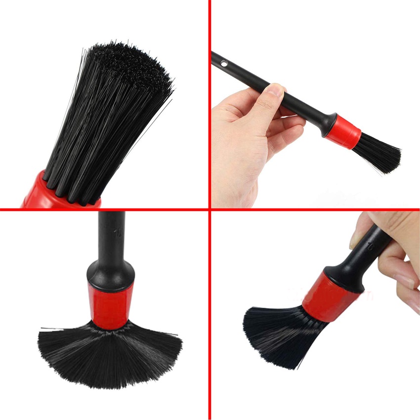 Bộ 5 cây chổi mini đa năng vệ sinh bàn ghế, tủ kệ, nội thất xe hơi,khe kẽ,chất liệu sợi Microfiber Polyester  cao cấp