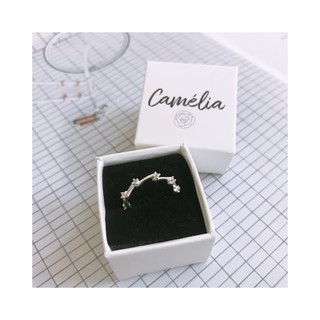 Nhẫn bạc Camelia The Flash free size