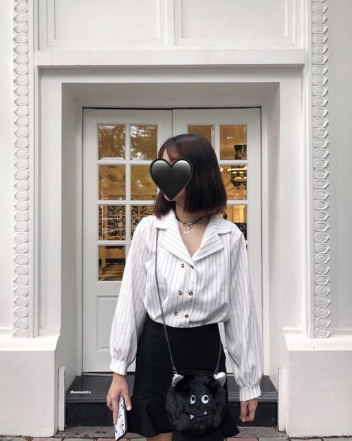 Áo giữ nhiệt chần bông cổ 3cm