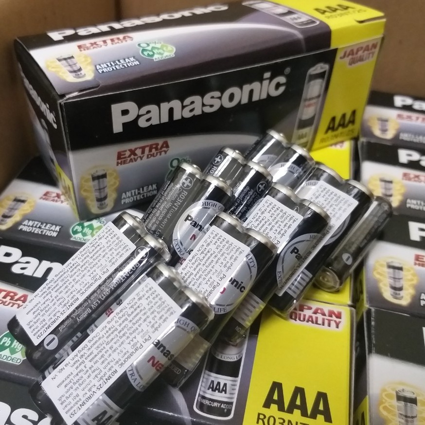 60 VIÊN PIN AAA PIN 3A NEO R03NT/2S, PIN ĐŨA ĐEN  AAA PANASONIC