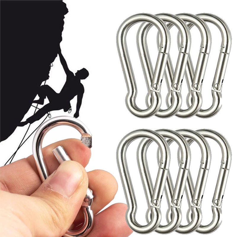Set 10 Kẹp Câu Cá Mini Bằng Thép Không Gỉ Trọng Lượng Nhẹ