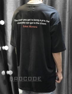 Áo longtee Leon Montana đen Brocode