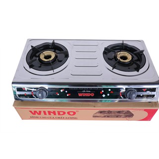 Bếp gas đôi mặt Inox Windo - HÀNG CHÍNH HÃNG