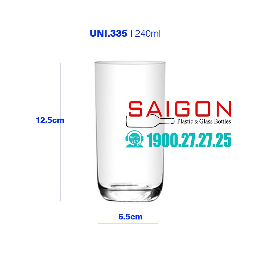 Ly Thủy Tinh Đáy Bầu 280ml | Nhập Khẩu Thái Lan | BigBuy360 - bigbuy360.vn