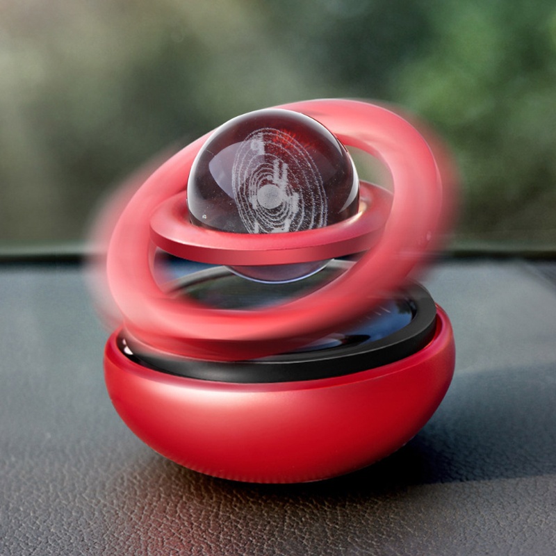 QQ Máy Khuếch Tán Tinh Dầu Thơm Dạng Xoay Sử Dụng Năng Lượng Mặt Trời Trang Trí Nội Thất Xe Hơi