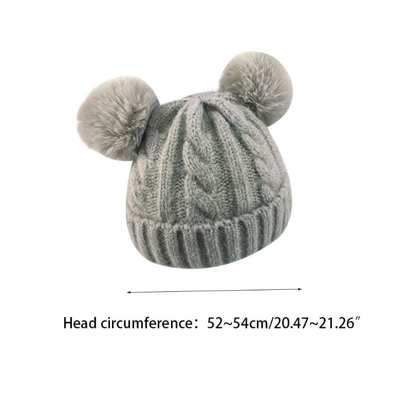 Nón Đan Len Dày Dặn Màu Sắc Ngọt Ngào Thời Trang Mùa Đông Cho Bé