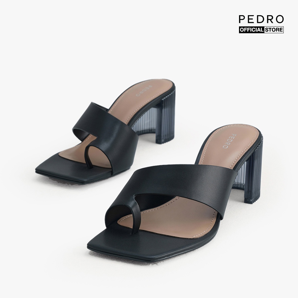 PEDRO - Giày sandal cao gót đế trụ Toe Loop With Decorative PW1-25480233-01