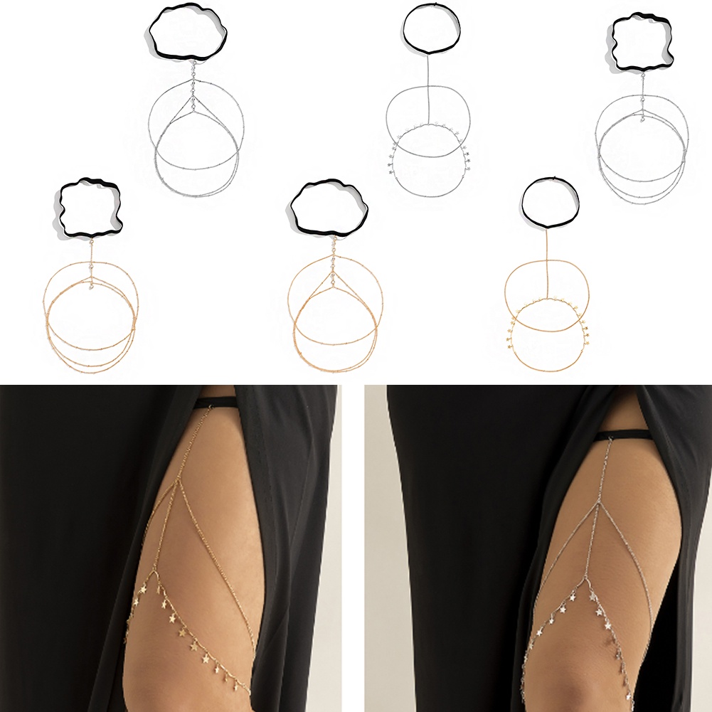 Vòng Đeo Đùi Đính Ngọc Trai Nhân Tạo Thời Trang