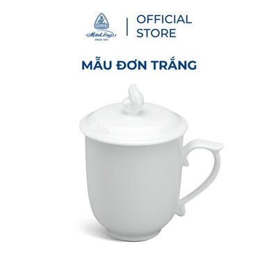 Ca Trà Sứ Minh Long 0.3L + Nắp - Mẫu Đơn Trắng