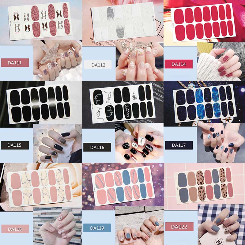 Miếng dán móng tay không thấm nước xinh xắn tiện lợi