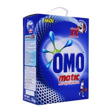 Bột Giặt OMO Matic Cho Máy Giặt Cửa Trước Hộp 3Kg (màu xanh)