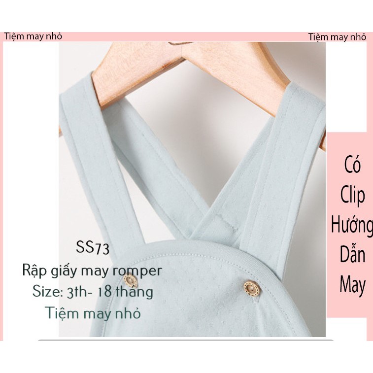 SS73_Rập giấy may bodysuit sơ sinh