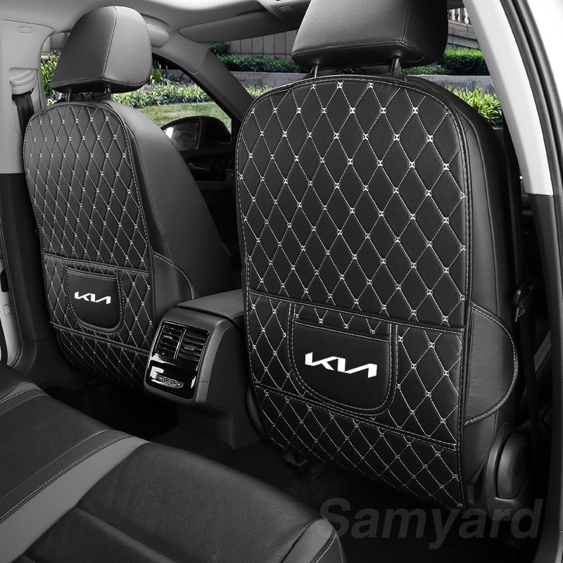 Bao Da PU Bọc Ghế Ngồi Xe Hơi Chống Đá Cho Kia Rio Optima Stinger K5 Soul Stonic Cadenza Carnival