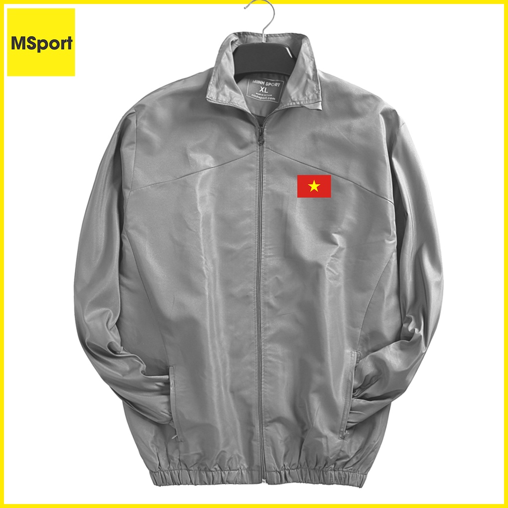 Áo Khoác Gió Thể Thao Nam Cổ Đứng Cao Form Rộng May 2 Lớp In Logo Hoàng Anh Gia Lai và Đội tuyển Việt Nam mã KHOAC.30