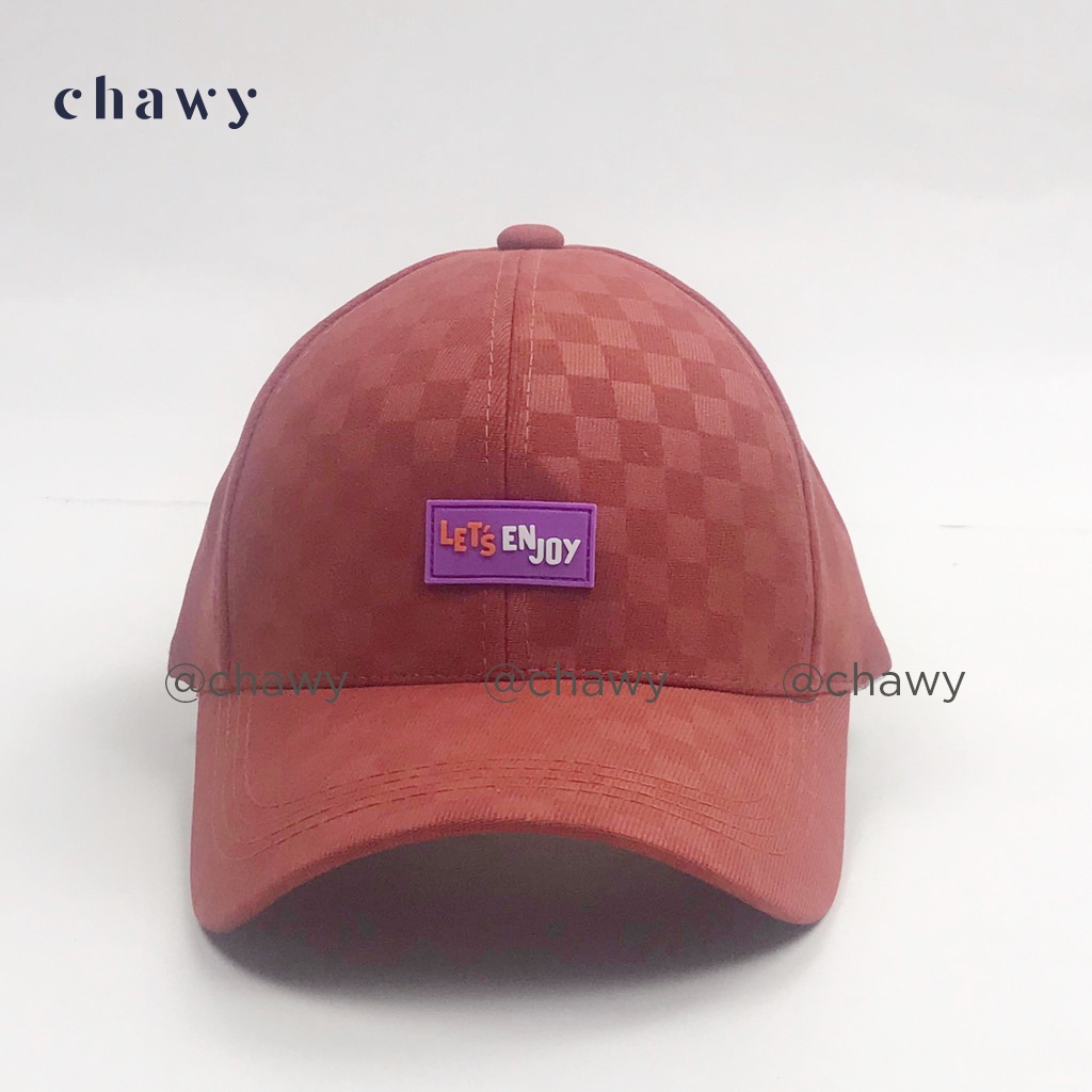 Mũ lưỡi trai cotton unisex, Nón kết nam nữ thêu chữ Let's Enjoy phong cách Ulzzang Chawystore - K45