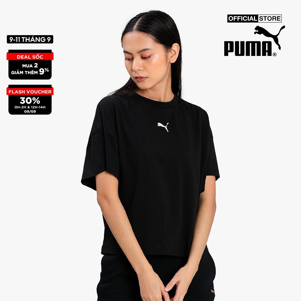 PUMA - Áo thun thể thao nữ ngắn tay Evide Graphic 599747-51