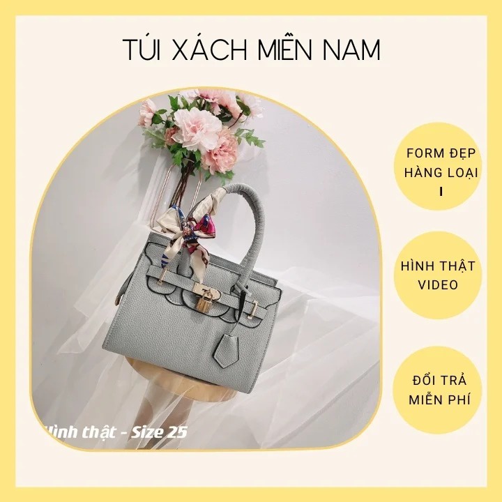 Túi xách nữ công sở đẹp đeo chéo thời trang cao cấp đi tiệc giá rẻ tặng khăn lụa quấn túi