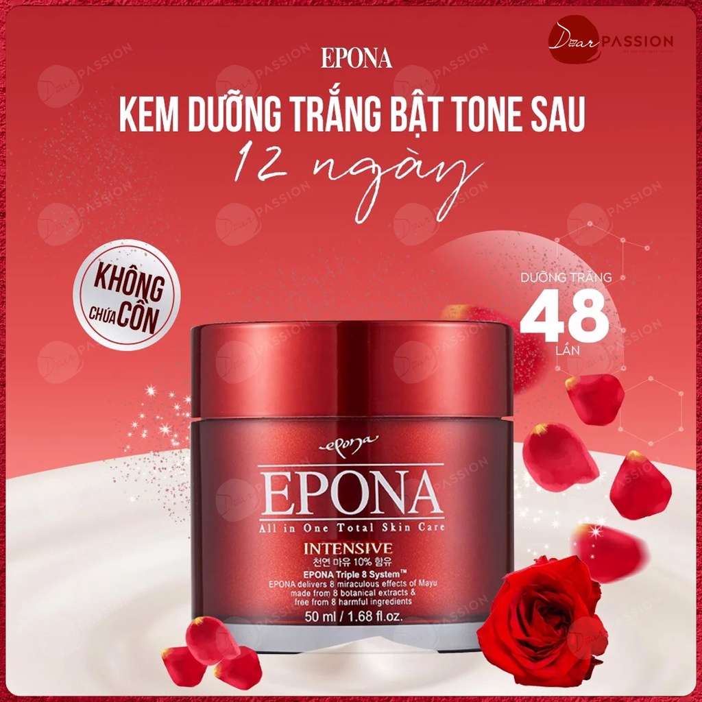 Kem Dưỡng Epona Premium Salmon Cream Phục Hồi Da Hư Tổn Chiết Xuất Dầu Cá Hồi 50ml