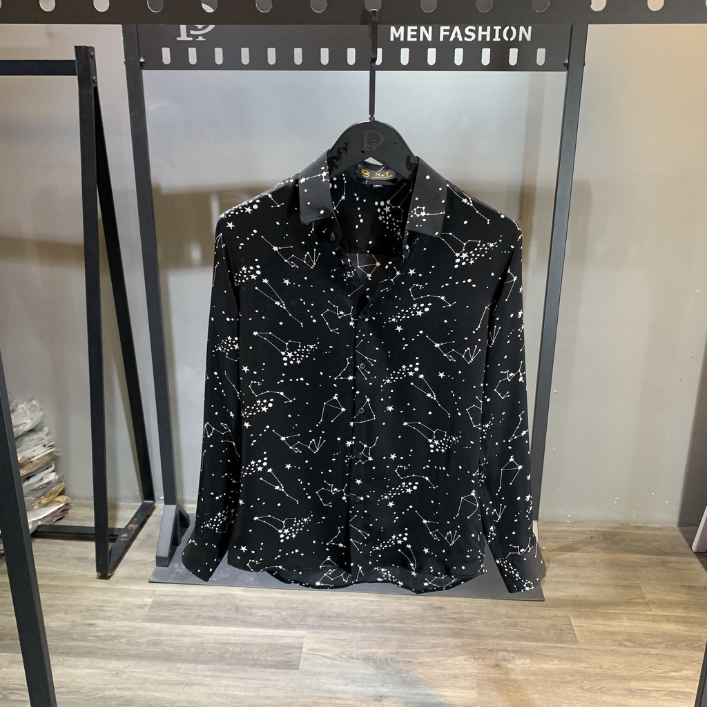 Áo sơ mi nam cao cấp dài tay form ôm hoạ tiết đơn giản sang trọng vải lụa mềm mát chống nhăn SM755 | BigBuy360 - bigbuy360.vn