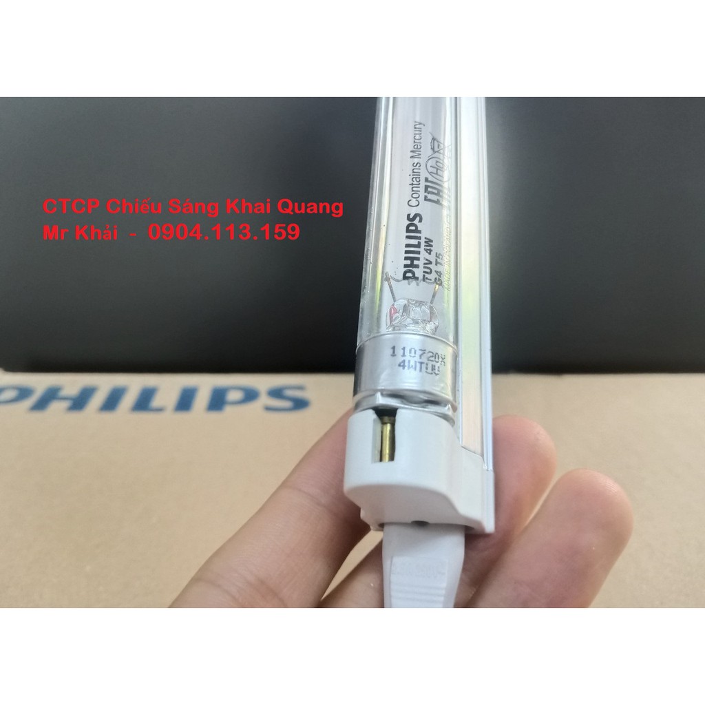 (SALE) Bộ đèn UV diệt khuẩn mini TUV 4W Philips