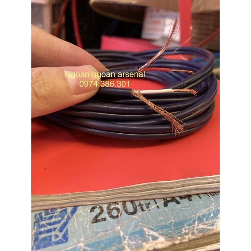 dây tín hiệu av đôi hoa sen rca lõi đồng hãng Poli. báo giá 1cuộn 100m