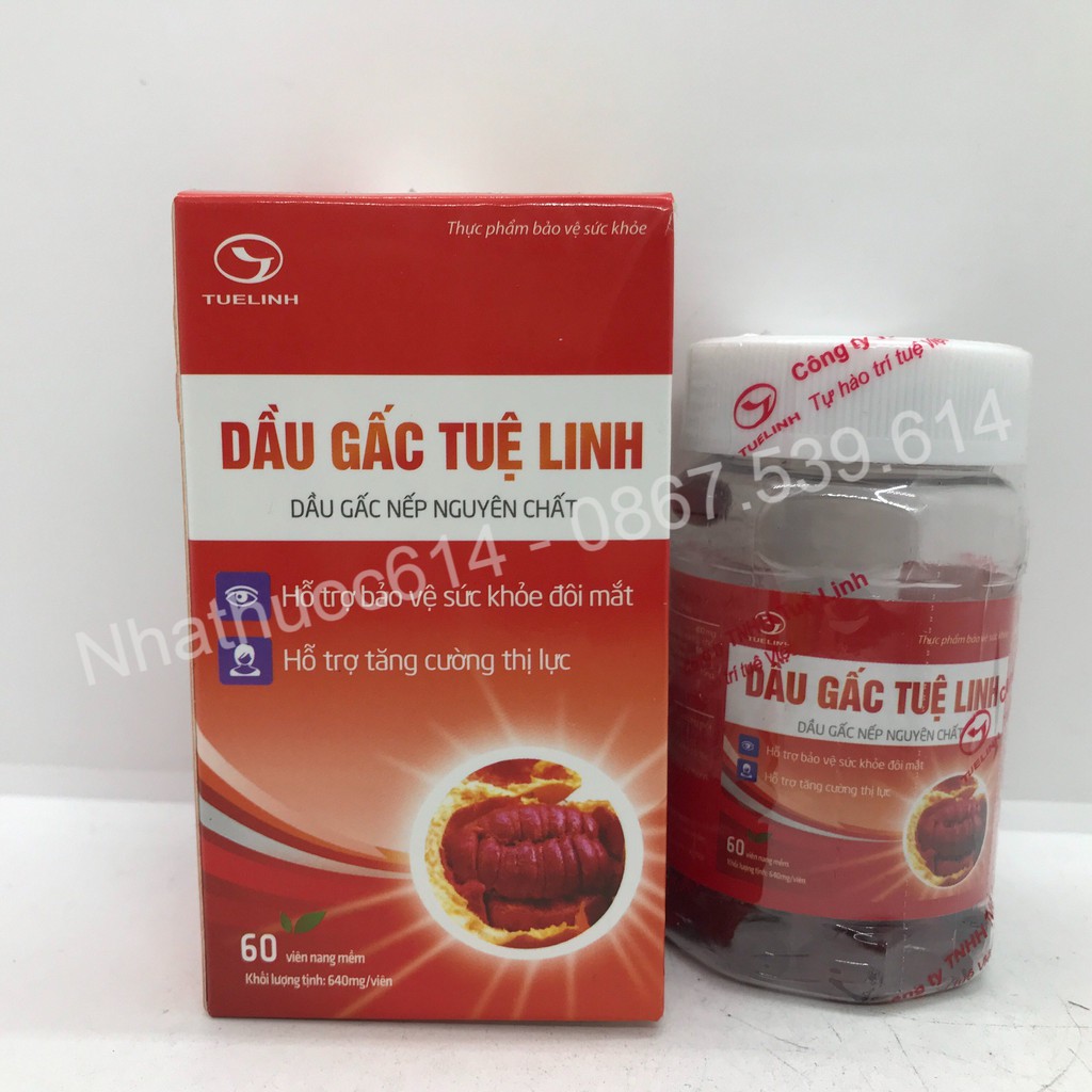 Dầu gấc Tuệ Linh 60 viên nang mềm