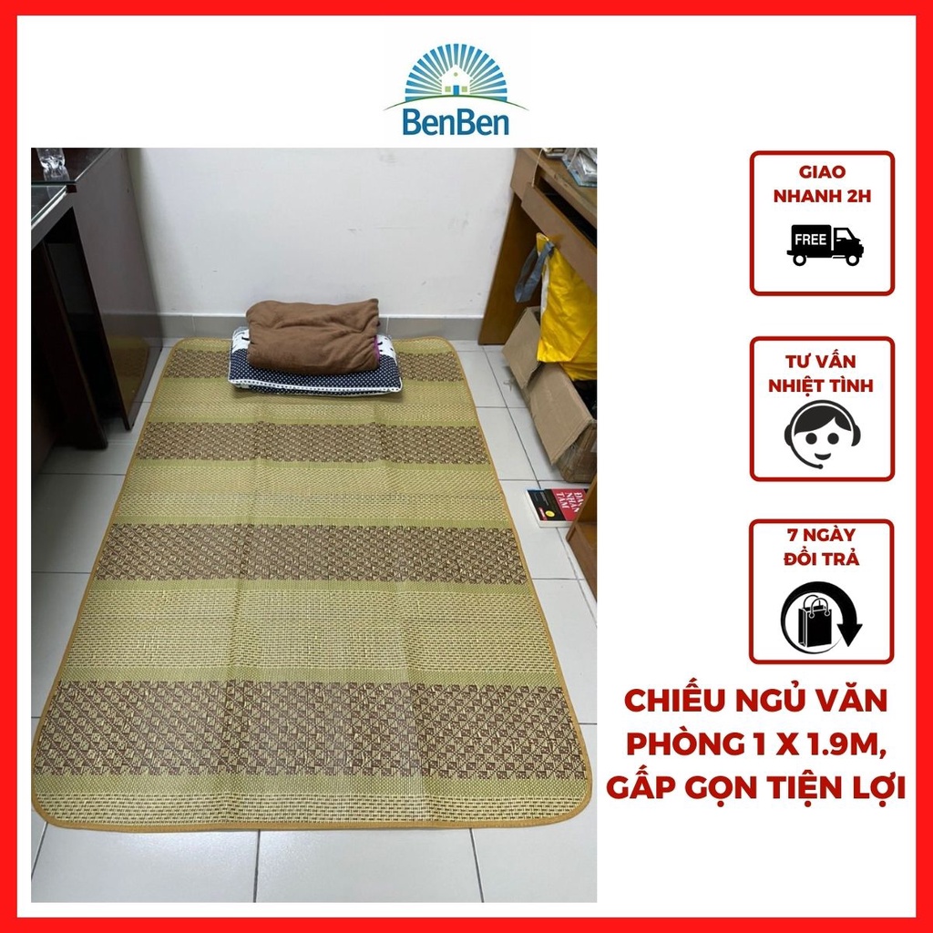 Chiếu văn phòng gấp gọn tiện lợi size 1x1.9m, thiết kế thoáng mát và dễ vệ sinh - Ben Ben - chiếu điều hòa, office mat