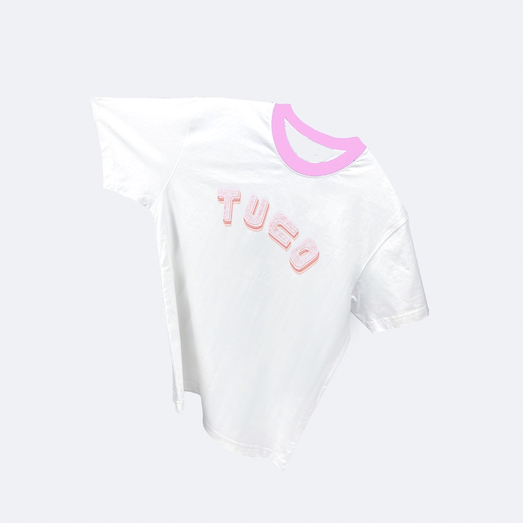 Áo thun cotton unisex TUCO basic tee phông OUT LINE chữ hồng nam nữ tay lỡ oversize form rộng nhiều màu local brand