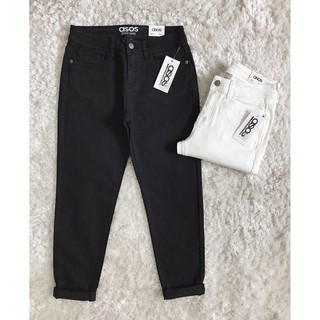 QUẦN JEAN BOYFRIEND 9 TẤC TRẮNG ĐEN