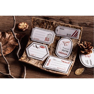 Sticker travel label