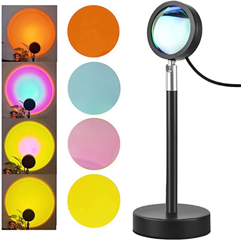 Đèn Led để bàn - Đèn Idol Hoàng Hôn, Cầu Vồng, Mặt Trời đèn led sống ảo chụp ảnh quay video