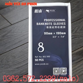 Phơi nilon bảo quản tiền giấy pccb cỡ 8