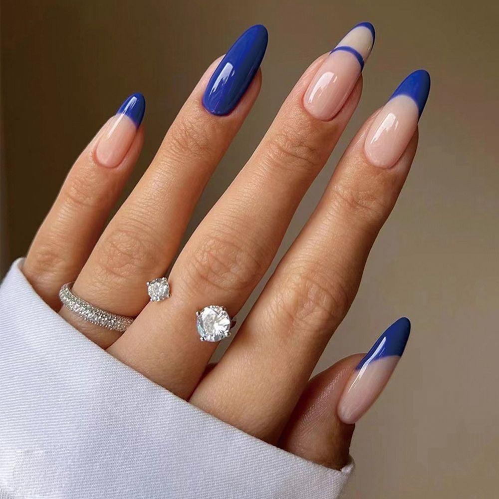 Hộp 24 Móng Tay Giả Che Phủ Toàn Diện Phong Cách Pháp