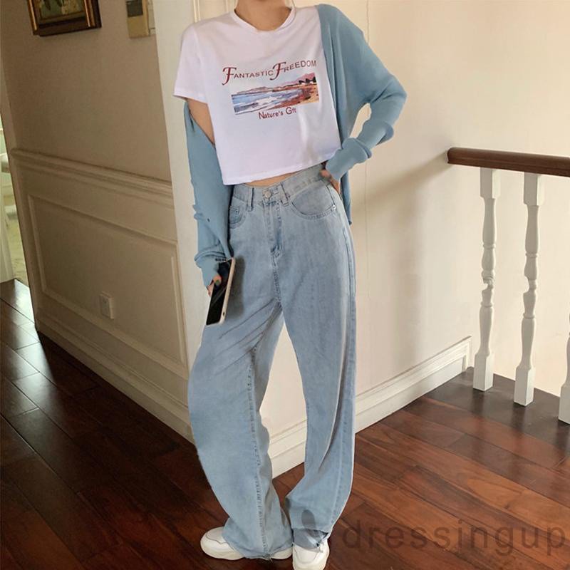 Áo Croptop Tay Ngắn Cổ Tròn In Chữ Thời Trang Mùa Hè Cho Nữ | BigBuy360 - bigbuy360.vn