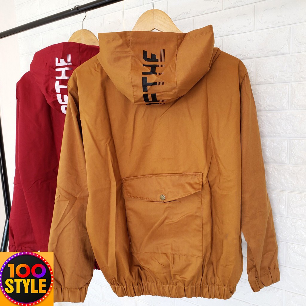 Áo Khoác Unisex Có Nón Phối Chữ Chất Đẹp M692