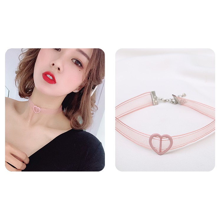 [GIÁ TỐT] Bộ Sưu Tập Choker Màu Hồng