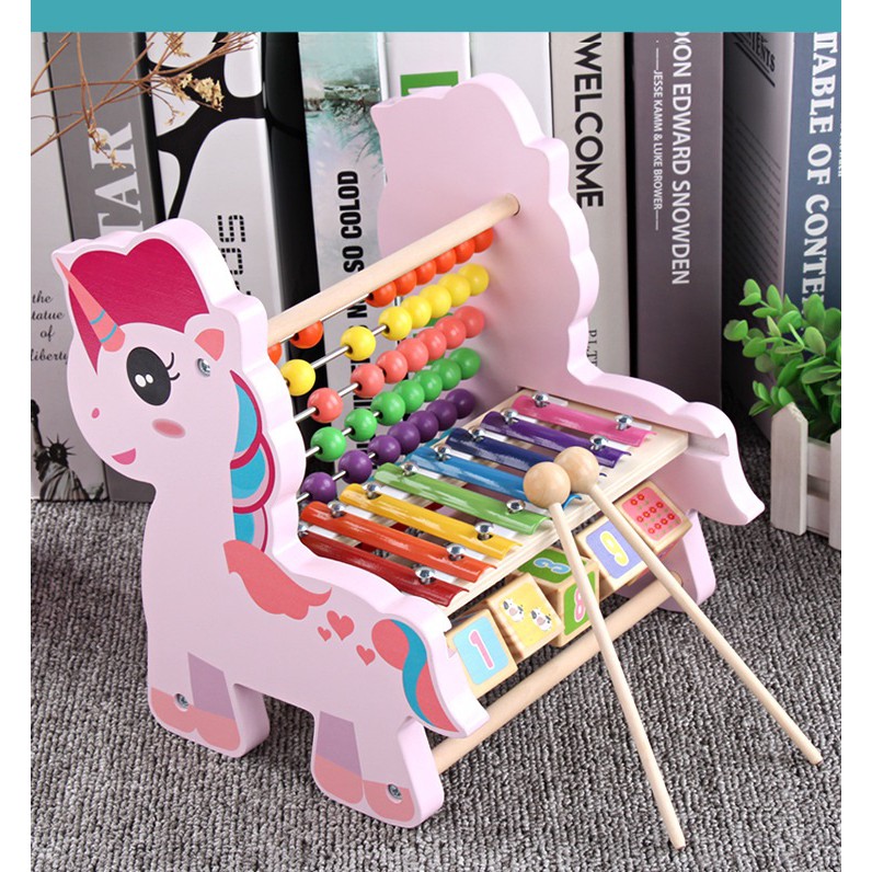 Đồ chơi trẻ em thông minh - Bàn tính đa năng hình ngựa Pony