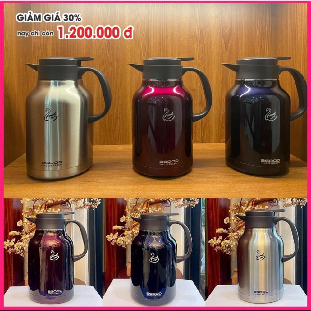 Phích Pha Trà 2Good, Bình Giữ Nhiệt, Bình Ủ 2GOOD FLASK B16 (1.8L) Giữ Nhiệt Nóng và Lạnh Suốt 24h