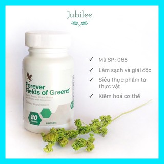 Viên rau xanh Forever Fields of Green, Forever Living Products 068 FLP 80 viên/lọ Jubilee