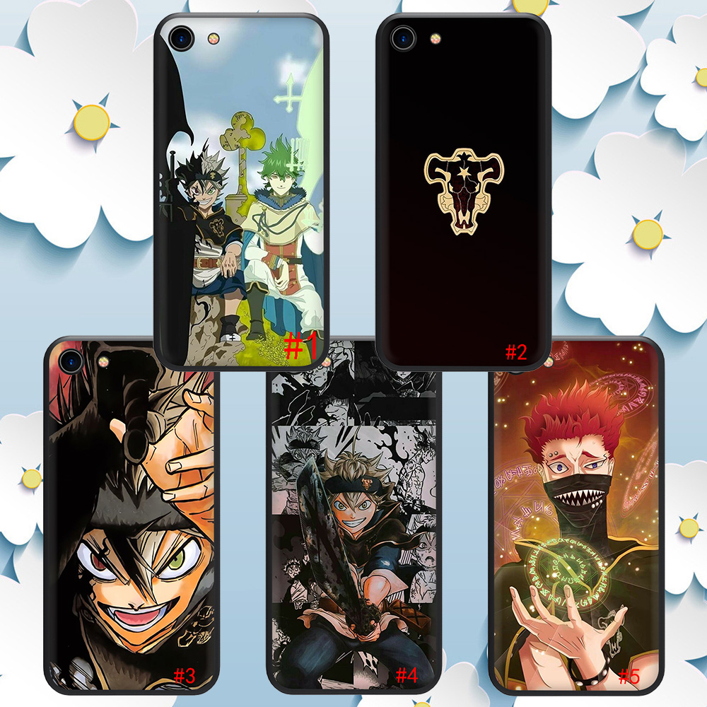 Đen Ốp Điện Thoại Mềm Hình Black Clover Cho Oppo A91 F15 F8 A31 2020 A92 A72 A52 A12 A92s X2 Pro