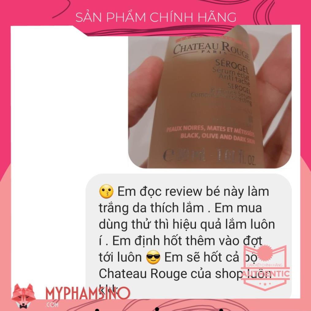 [CHINH HANG] Tinh Chất Dưỡng Sáng Da Chateau Rouge Serogel Serum Anti-Tache (30ml)