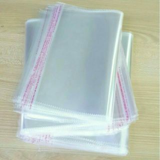 1 lạng túi opp dán miệng size nhỡ và to 100g túi bóng kính tự dính