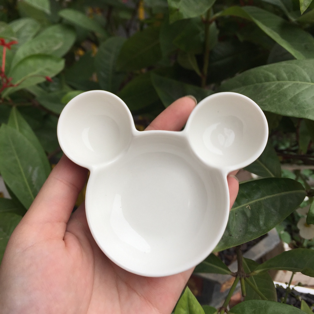 Đĩa Sứ Mickey Nhiều Màu Dĩa sứ trang trí, decor dễ thương đáng yêu S144